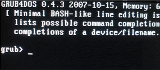 开机出现grub