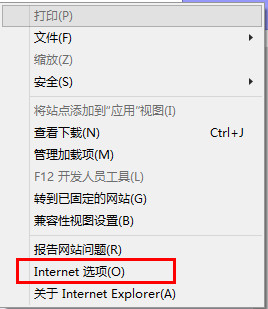 Internet选项